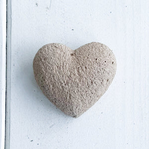 heart shaped natural porous stones