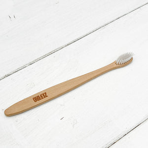 bamboo handle adult toothbrush with nylon bristles
