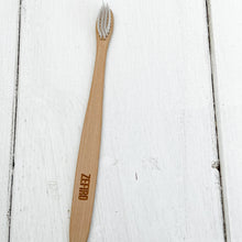 Load image into Gallery viewer, bamboo handle adult toothbrush with nylon bristles