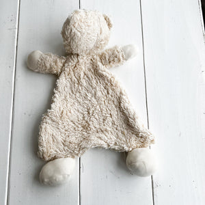 natural colored stuffing free faux fur baby snuggle bear