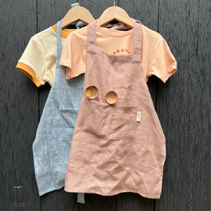 Kid's Linen Apron-Woodrose