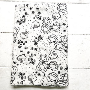 Organic Muslin Swaddle Blanket-Bunnies