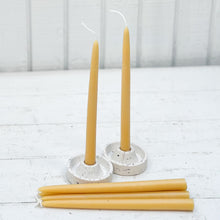 Load image into Gallery viewer, yellow beeswax taper candles