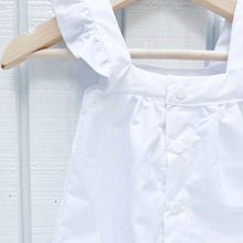 Load image into Gallery viewer, white baby sleeveless cotton dress