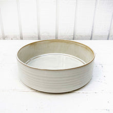 Load image into Gallery viewer, rustic off white glazed ceramic salad bowl
