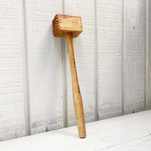 hammer made for pounding meat made of olive wood 