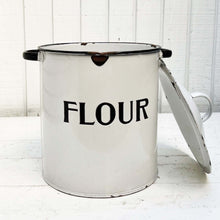 Load image into Gallery viewer, Medium Flour Vintage Enamel