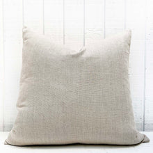 Load image into Gallery viewer, linen backside to red and natural stripe throw pillow