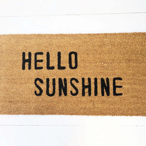 Hello Sunshine Door Mat – Tumbleweed & Dandelion LLC
