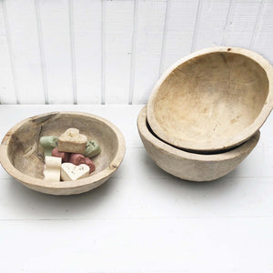 wooden serving bowl