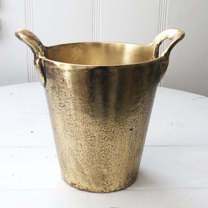 Antique Brass Ice Bucket w/Handles