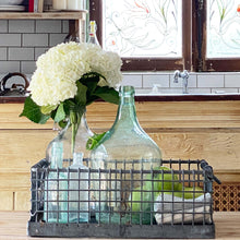 Load image into Gallery viewer, Rustic galvanized rectangle wire basket
