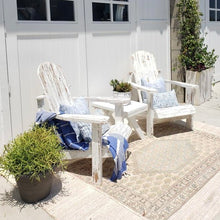 Load image into Gallery viewer, white painted distressed outdoor lounge chairs