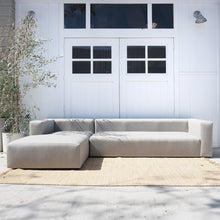 Load image into Gallery viewer, The Westlake Sectional-Clean line all upholstered 2 piece sectional, gray fabric