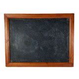 Load image into Gallery viewer, rectangular chalkboard with brown wood frame 