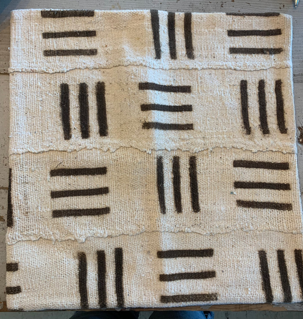 White and Brown Mud Cloth